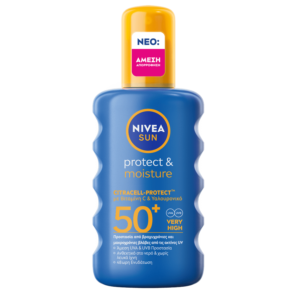 NIVEA SUN, Spray Protect & Hydrate SPF 50+, 200ml - Nivea | BeautyForYou.ma