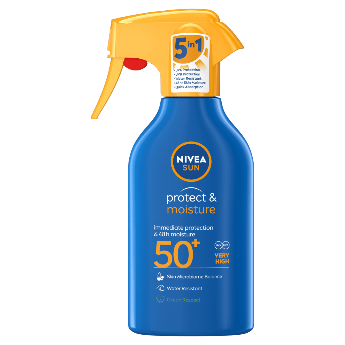 NIVEA SUN, Spray Protect & Hydrate SPF 50+ Trigger, 270ml - Nivea | BeautyForYou.ma