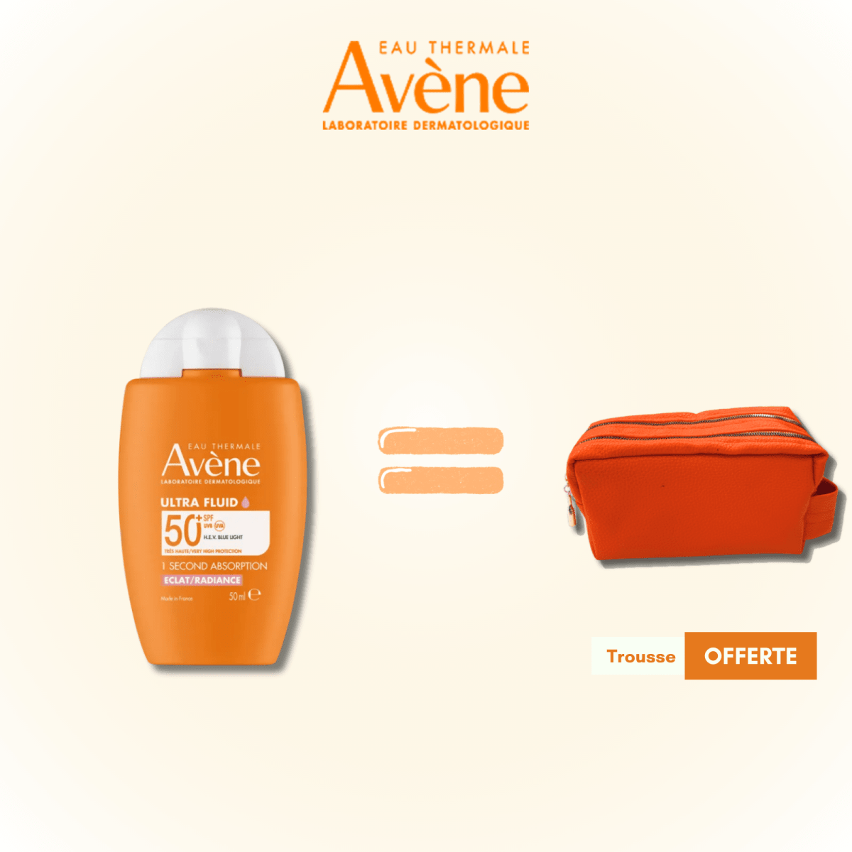 Avène Ultra Fluid Éclat Radiance SPF50+ = Trousse Premium - Avène | BeautyForYou.ma