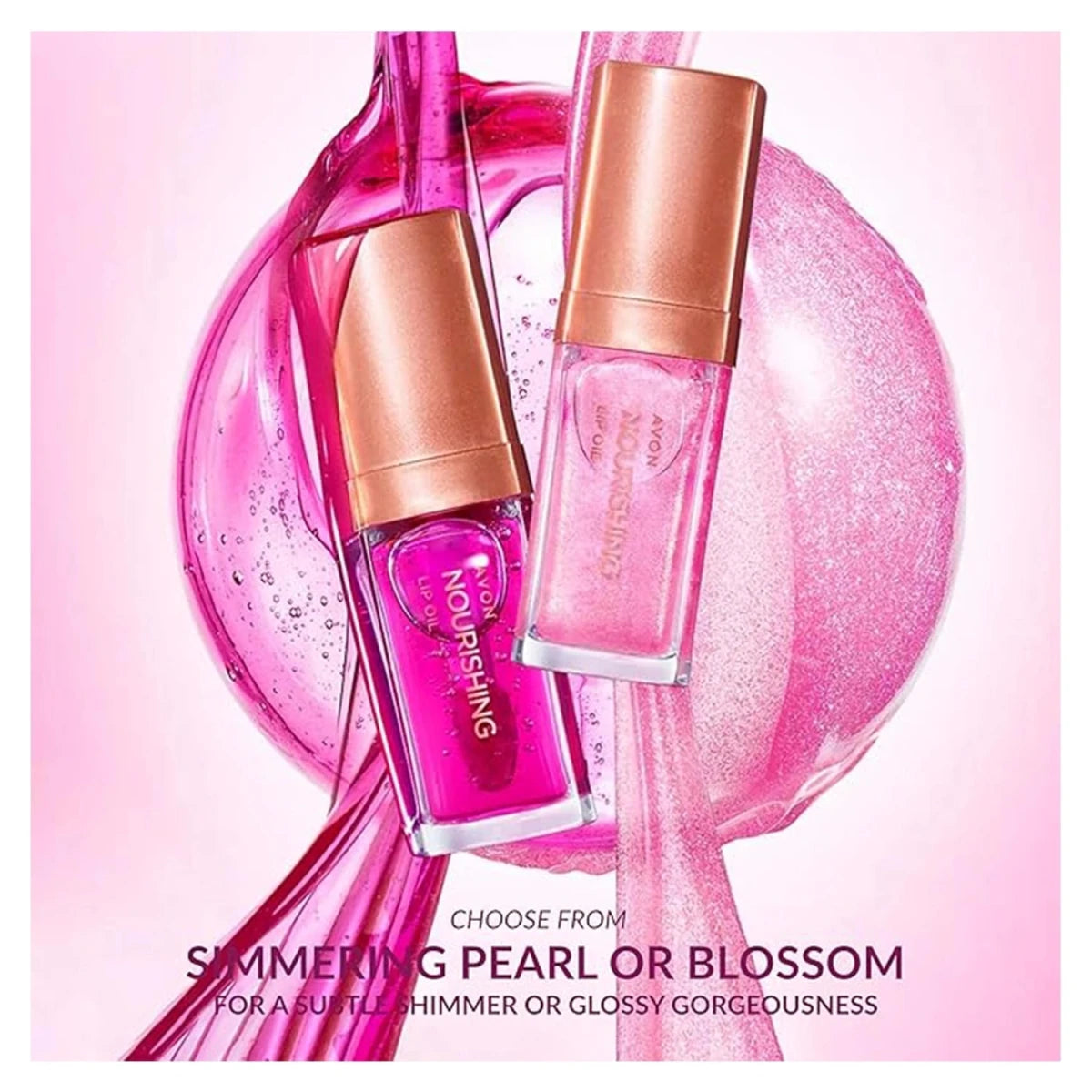 Avon True Color Nourishing Lip Oils SPF12 - Shimmering Petal - Avon | BeautyForYou.ma