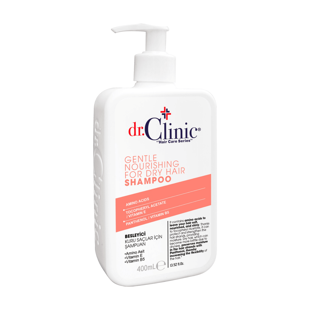 Dr. Clinic Shampooing Nourrissant Doux Pour Cheveux Secs 400 ml - Dr. Clinic | BeautyForYou.ma