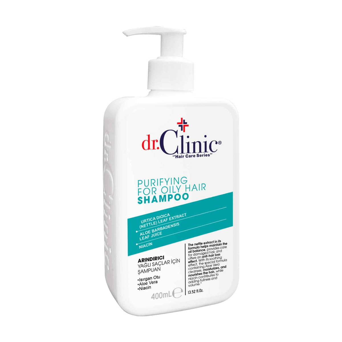 Dr. Clinic Shampooing Purifiant Pour Cheveux Gras 400 ml - Dr. Clinic | BeautyForYou.ma
