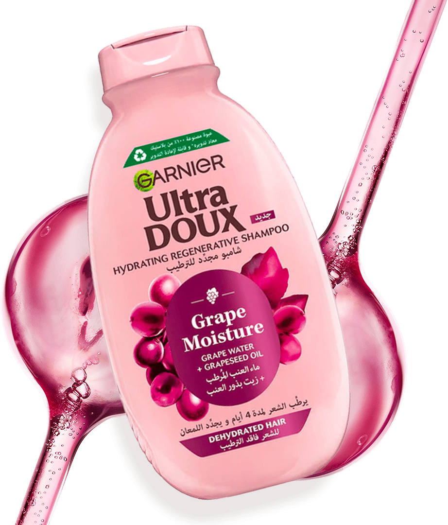 GARNIER ULTRA DOUX SHAMPOING GRAPE MOISTURE 400ML - Garnier | BeautyForYou.ma