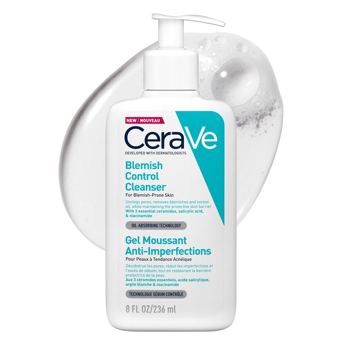 Gel Moussant Anti-Imperfections 236ML - Cerave | BeautyForYou.ma