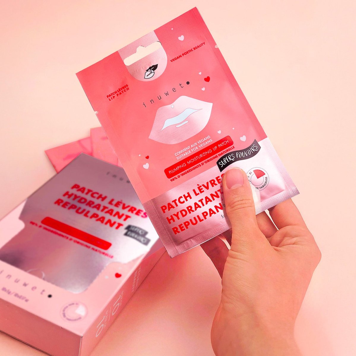 INUWET LIPS PATCH BIO CELLULOSE - Inuwet | BeautyForYou.ma