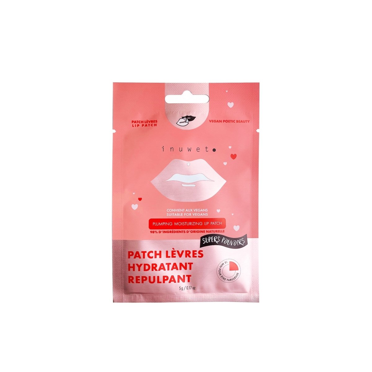 INUWET LIPS PATCH BIO CELLULOSE - Inuwet | BeautyForYou.ma