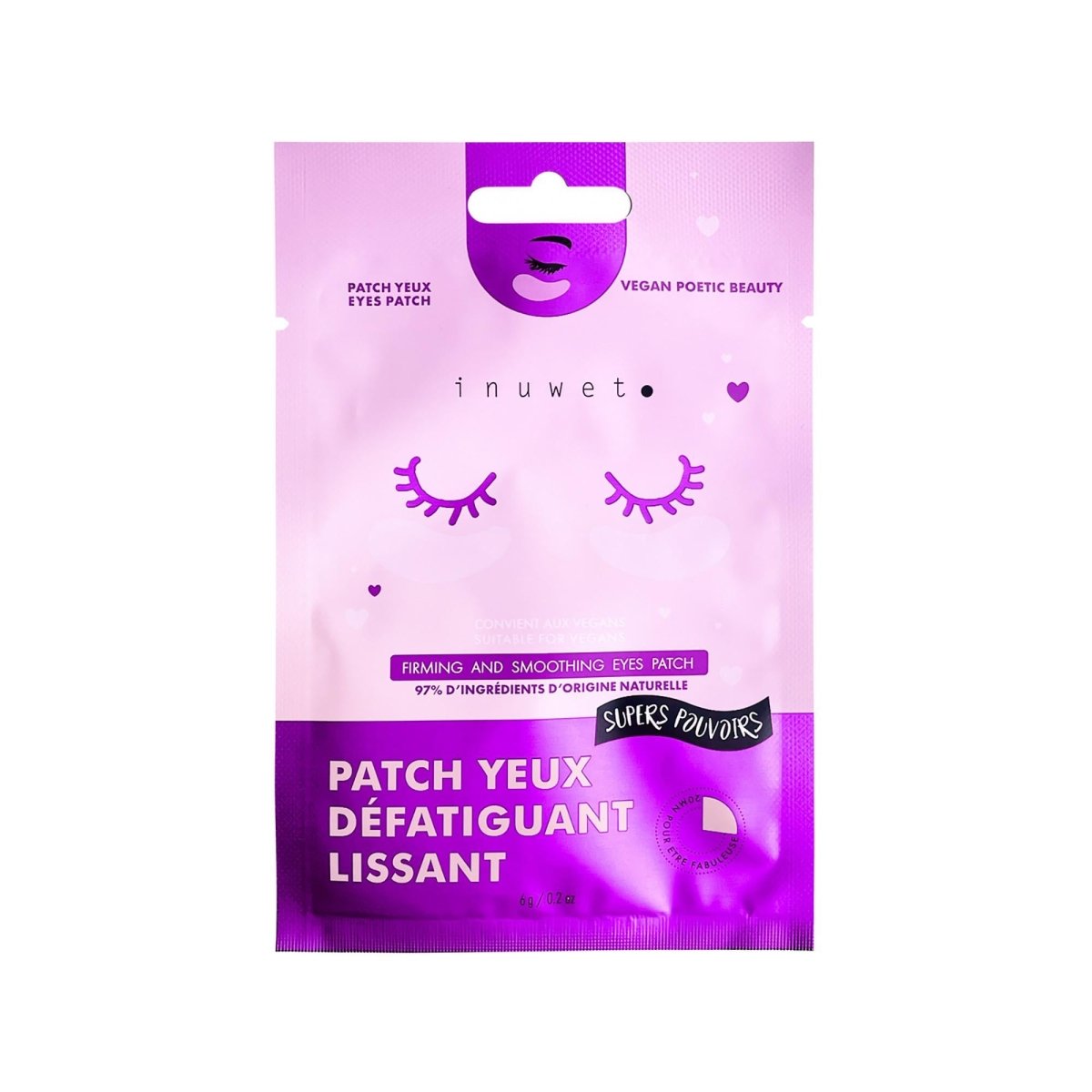 INUWET PATCH YEUX APAISANT LISSANT - Inuwet | BeautyForYou.ma