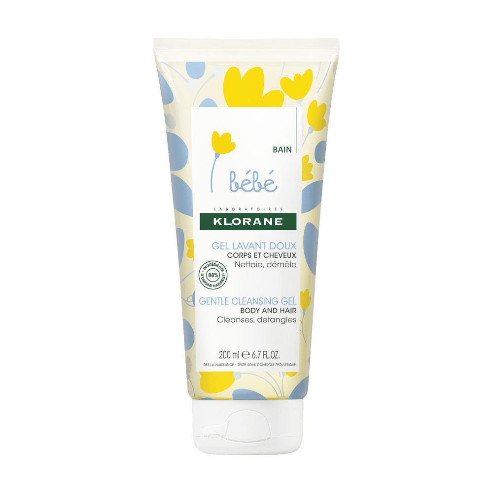 Klorane - Gel lavant doux au Calendula apaisant - Bébé - Corps et cheveux - Peau normale 200 ml - GZ000679