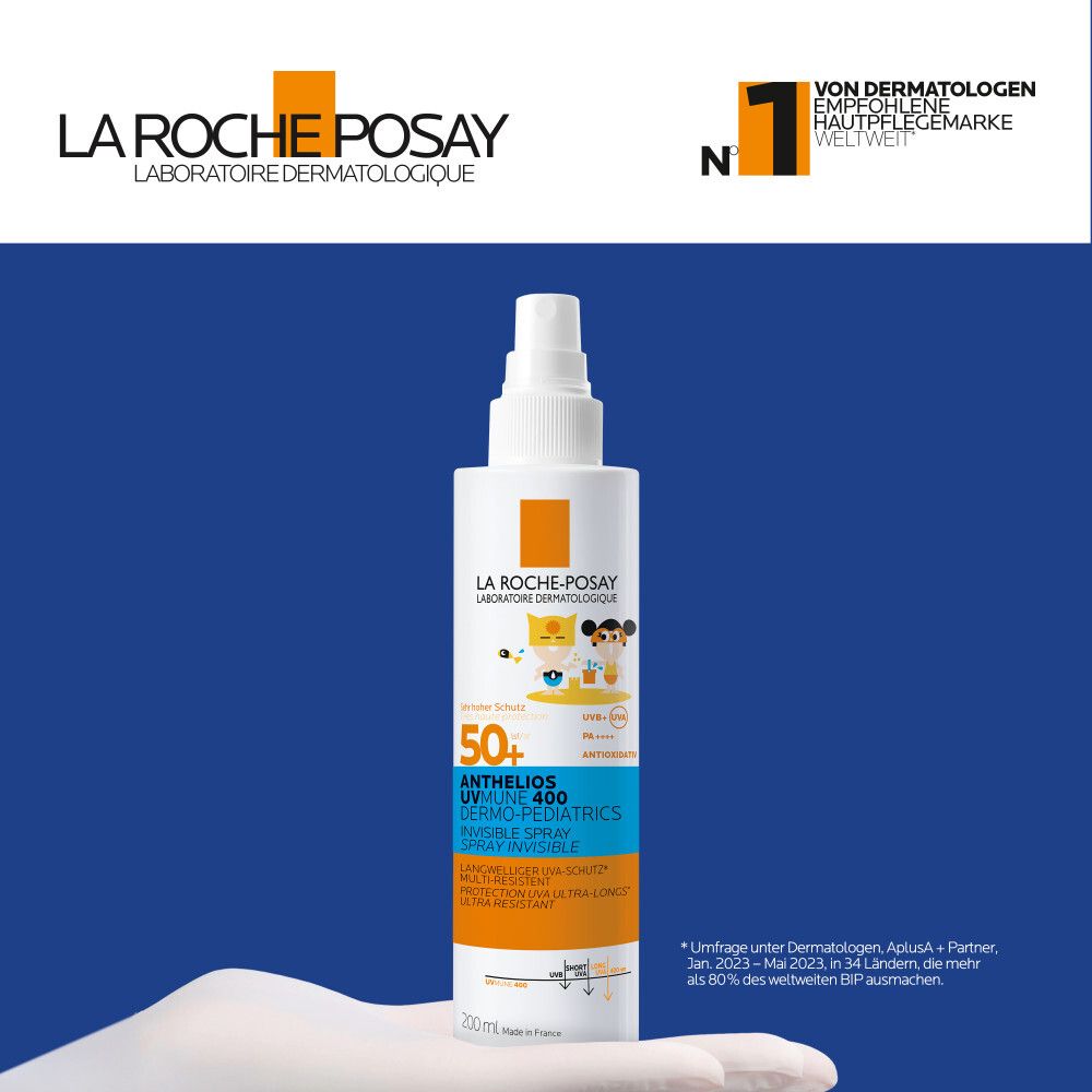 La Roche - Posay Anthelios UVMune 400 Dermo - Pédiatrics Spray SPF50+ 200ml | - La Roche - Posay | BeautyForYou.ma