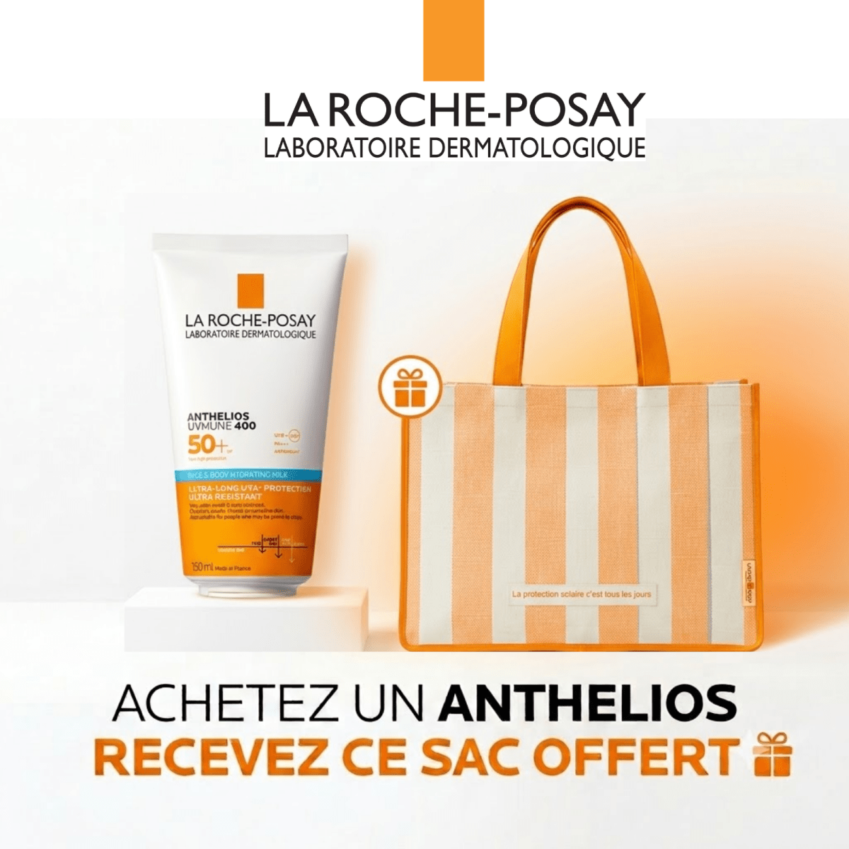 La Roche-Posay anthelios uvmune face & body 150ml = SAC DE PLAGE - La Roche-Posay | BeautyForYou.ma