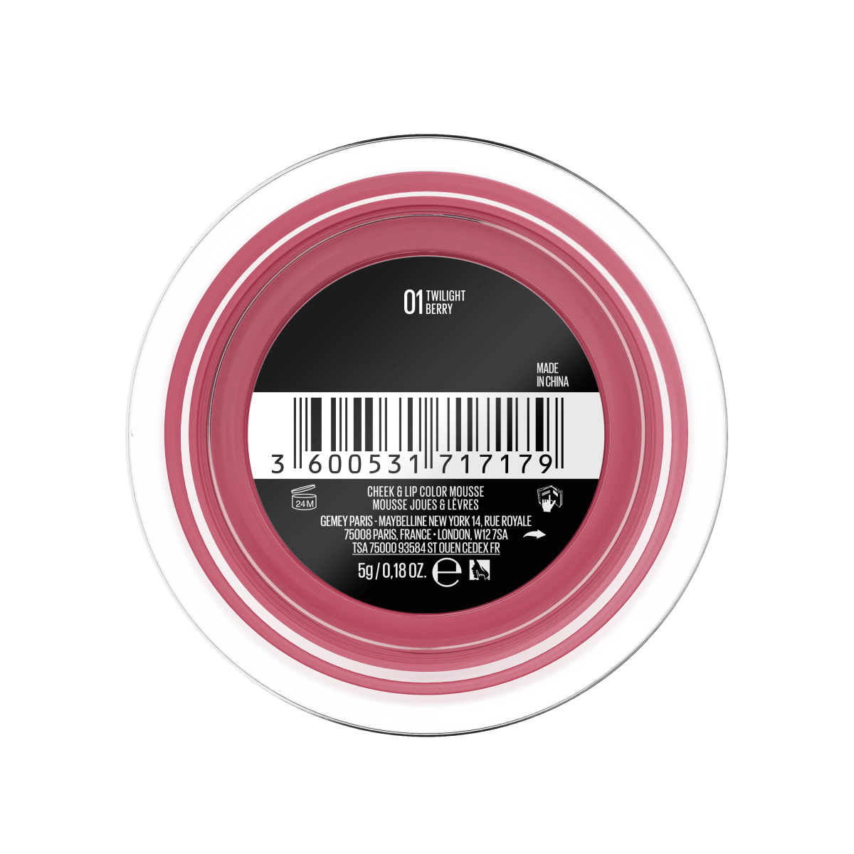 Maybelline New York - CLOUDTOPIA 01 TWILIGHT BERRY IN - Maybelline | BeautyForYou.ma