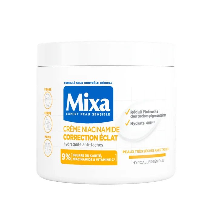 MIXA CREME NIACINAMIDE CORRECTION ECLAT ANTI TACHES 400 ML - Beauty For You | BeautyForYou.ma