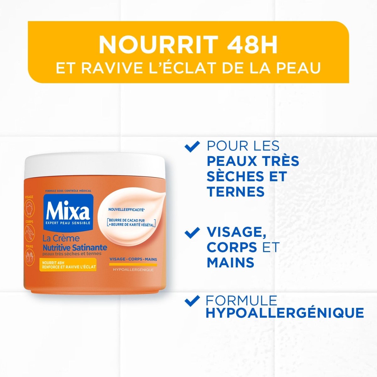 Mixa Crème Nutritive Satinante Multi-Usage - Mixa | BeautyForYou.ma