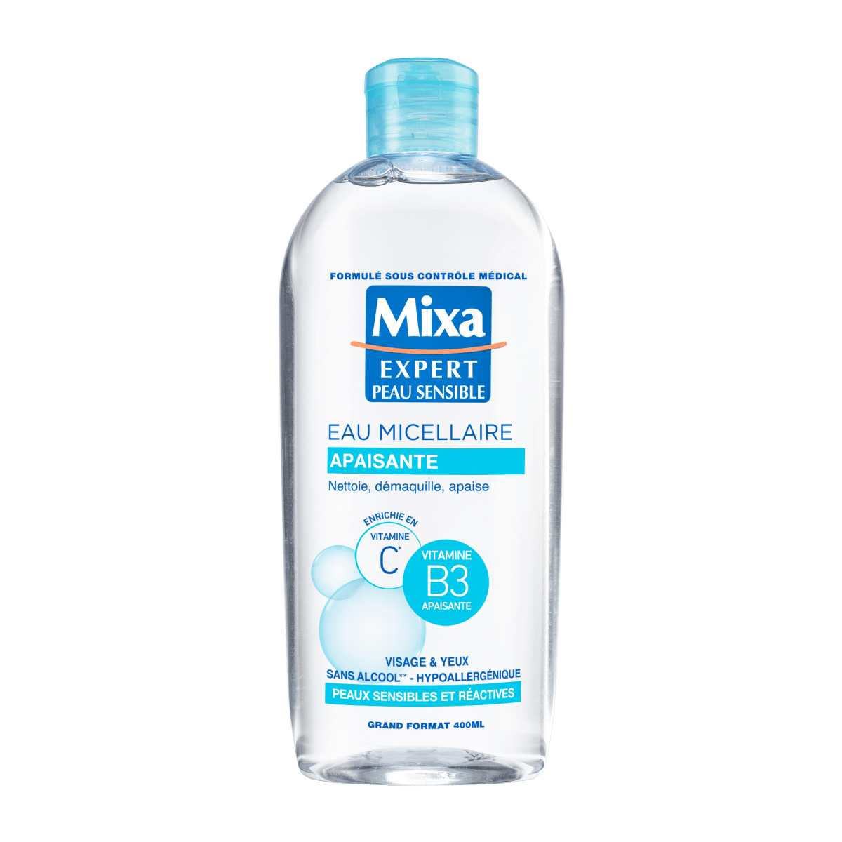 MIXA EAU MICELLAIRE APAISANTE 400ML - Mixa | BeautyForYou.ma