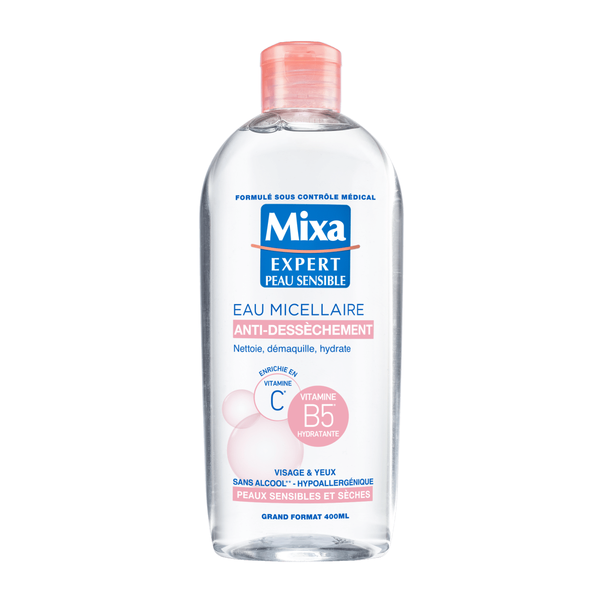 MIXA EAU MICELLAIRE PHYSIOLOGIQUE PSS 400ML - Mixa | BeautyForYou.ma