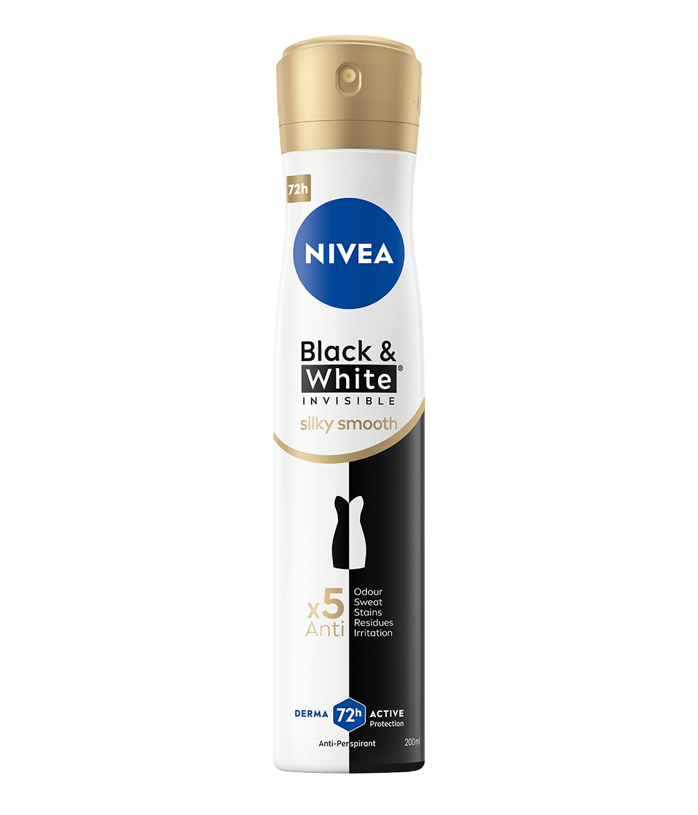NIVEA, Déodorant Femme, Black & White Silky Smooth, Spray 20 - 83701