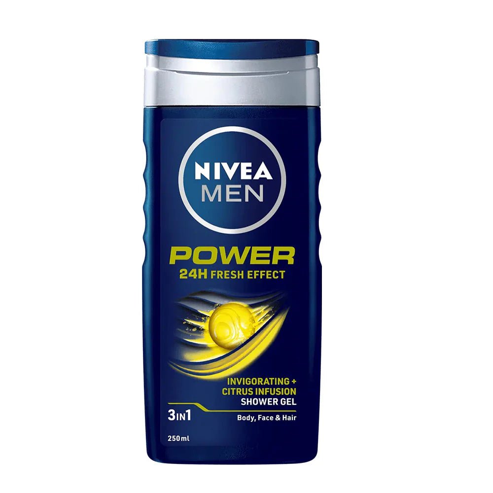 NIVEA MEN GEL DOUCHE 3 EN 1 POWER FRESH EFFECT 250ML - Nivea | BeautyForYou.ma
