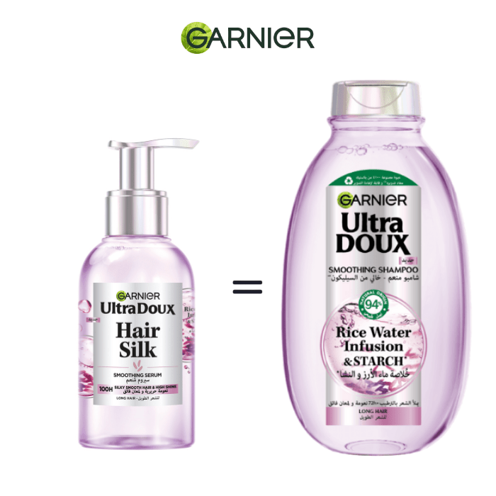 pack garnier SERUM RICE = SHampoing 400ML - Garnier | BeautyForYou.ma