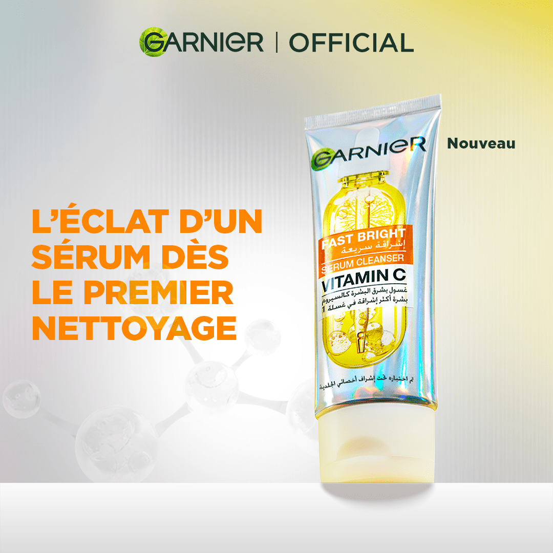 GARNIER FAST BRIGHT SERUM CLEANSER 100ML - Garnier | BeautyForYou.ma
