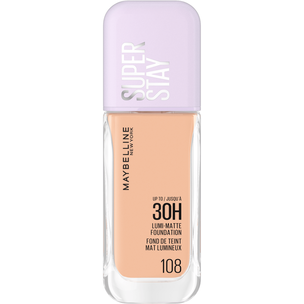 Maybelline New York - Fond de Teint Liquide Longue Tenue - Superstay 30H Lumi - Matte - Teinte : 108 - 35ml - 3600531691943