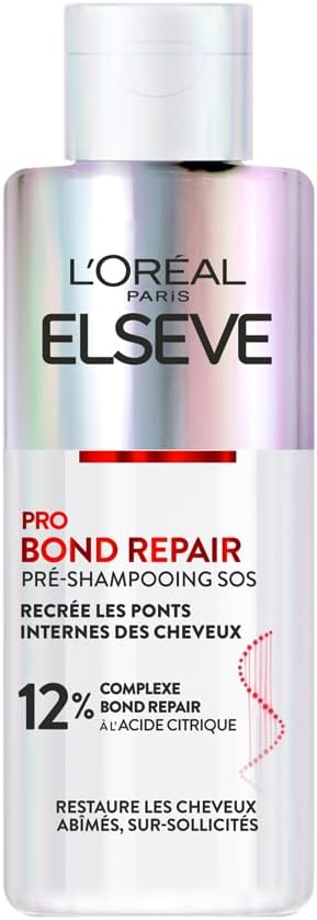 L’Oréal Paris – Pré - Shampooing Réparateur SOS pour Cheveux Abîmés & Sur - Sollicités – Complexe à l’Acide Citrique – Protocole de Soin Capillaire – Elseve Pro Bond Repair – 200 ml - 3600524074562