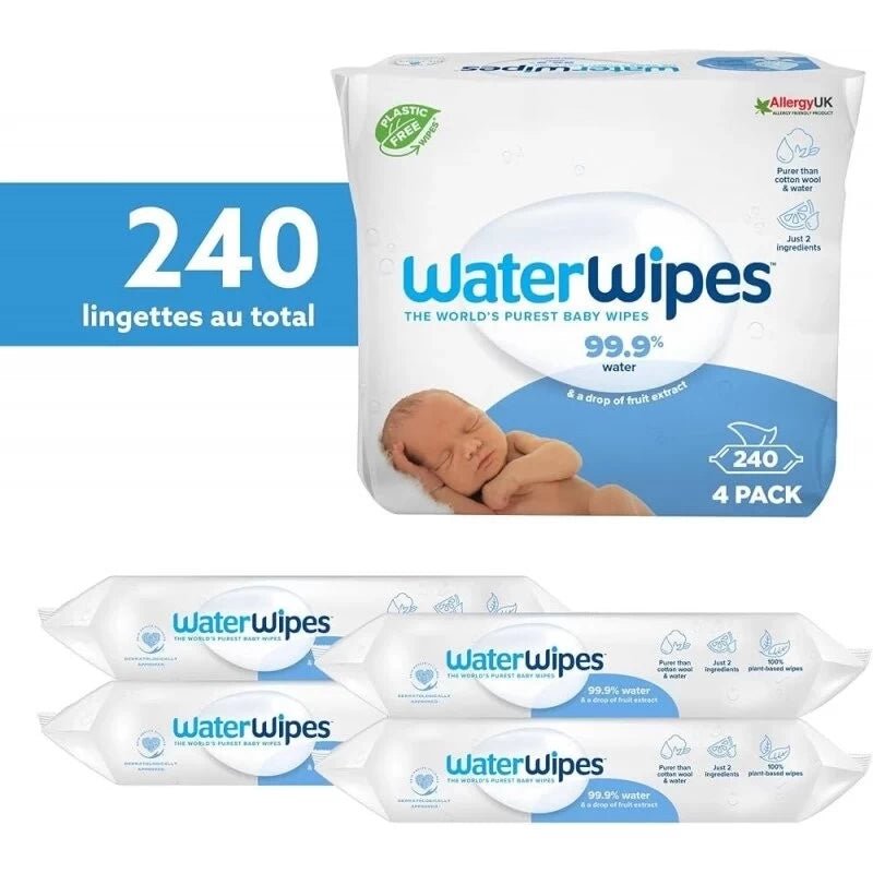 WATERWIPES BABY 4x60 PK BIO - 420070