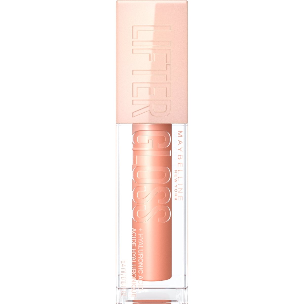 Maybelline Lifter Gloss, brillant à lèvres à l'acide hyaluronique, effet repulpant et hydratant, ambre (007), 5, 4 ml - 3600531609757