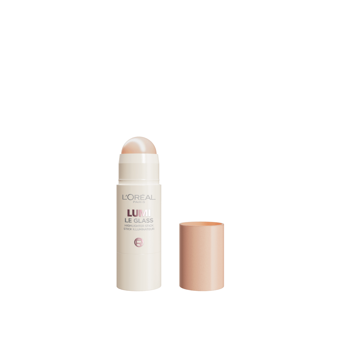 L'Oréal Paris - Highlighter Stick - Enlumineur Multi - Usages - Tous Type de Peau - Formule Légère et Agréable - Lumi Glass - Teinte : 610 Glassy Pear Eclat - 5g - L'Oréal Paris | BeautyForYou.ma