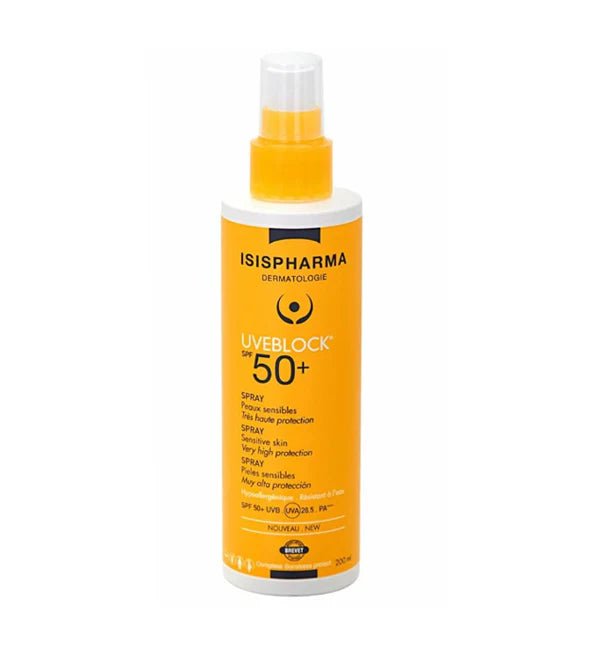 Isispharma UVEBlock Spray Solaire Invisible Spf50 – 200ml - ISISPHARMA | BeautyForYou.ma