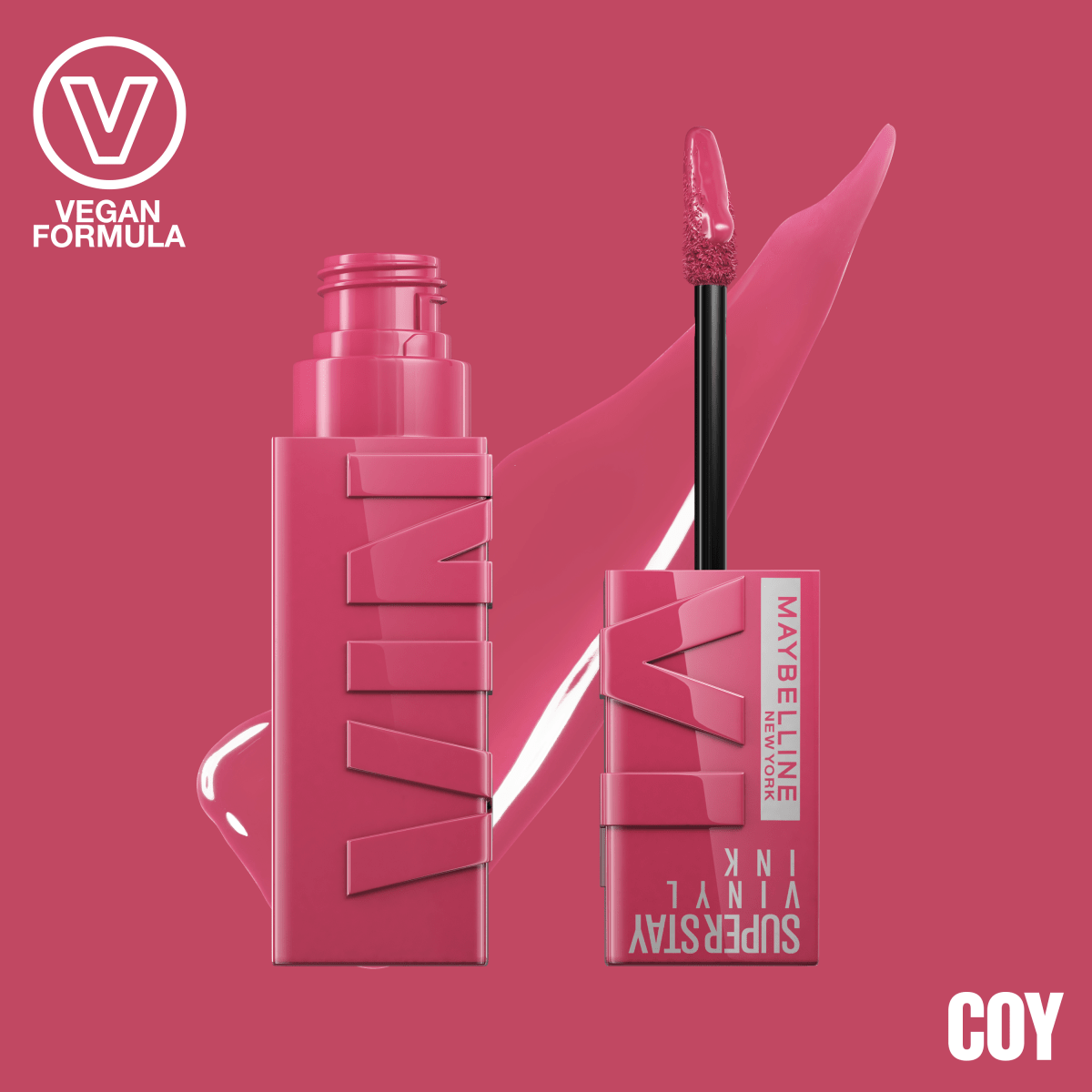 Maybelline New York - Rouge à Lèvres Liquide - SuperStay Vinyl Ink - Teinte : Coy (20) - Maybelline | BeautyForYou.ma