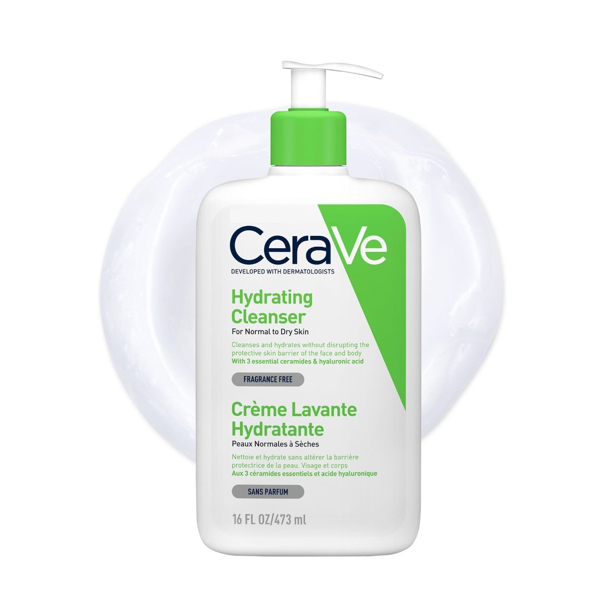 Cerave creme lavante 473ml - Cerave | BeautyForYou.ma