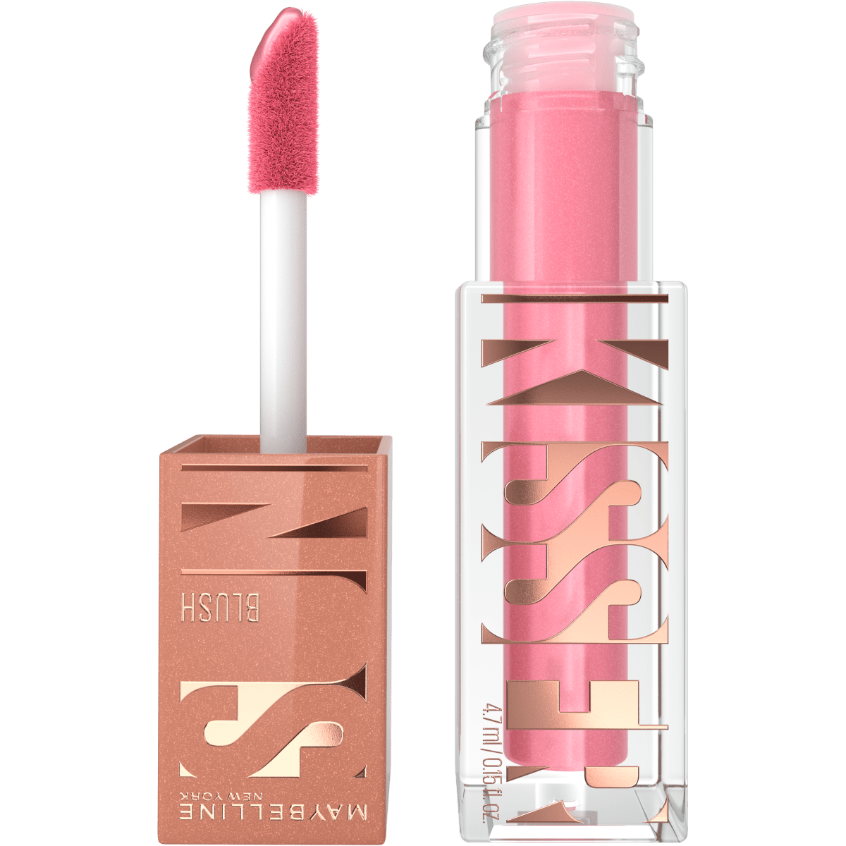Maybelline New York - Blush Liquide Illuminateur Multi - Usage - SUNKISSER - Teinte : 05 BLASING BLUSH - 4,7 ml - 3600531668433