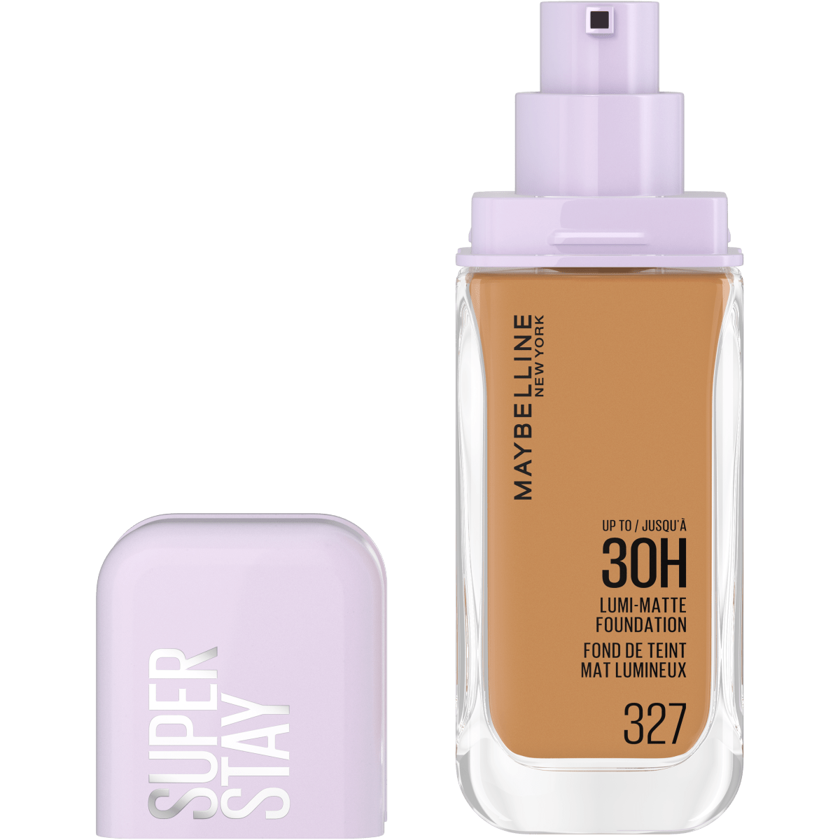 Maybelline New York - Fond de Teint Liquide Longue Tenue - Ultra - Résistant - Fini Mat Lumineux - Enrichi en Acides Aminés - Tous les Types de Peau - Superstay 30H Lumi - Matte - Teinte : 327 - 35ml - 3600531691844