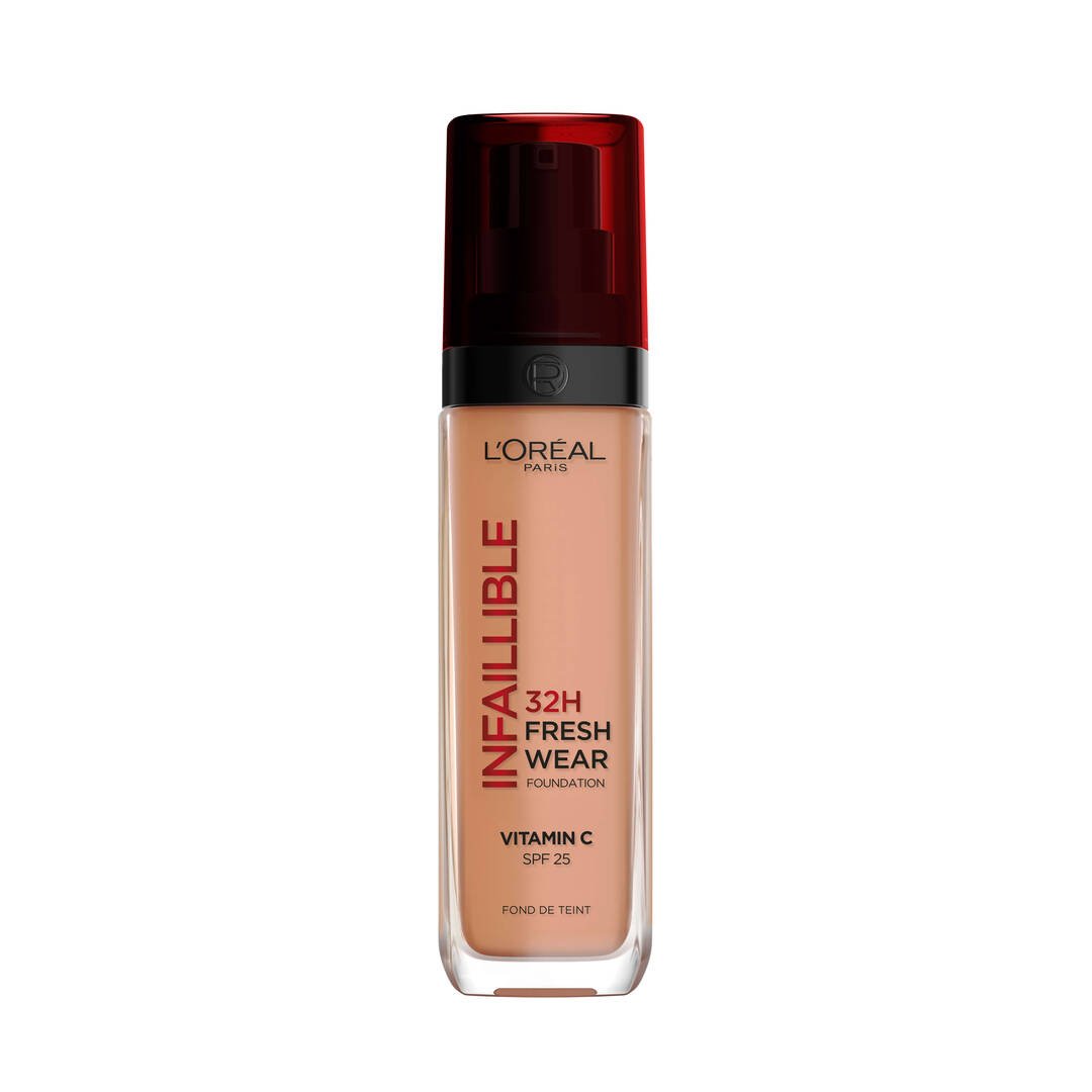L'Oréal Paris - Fond de Teint Fluide Infaillible 32h Fresh Wear - Tous Types de Peau - Teinte : 220 Sable/Sand - 3600523614479