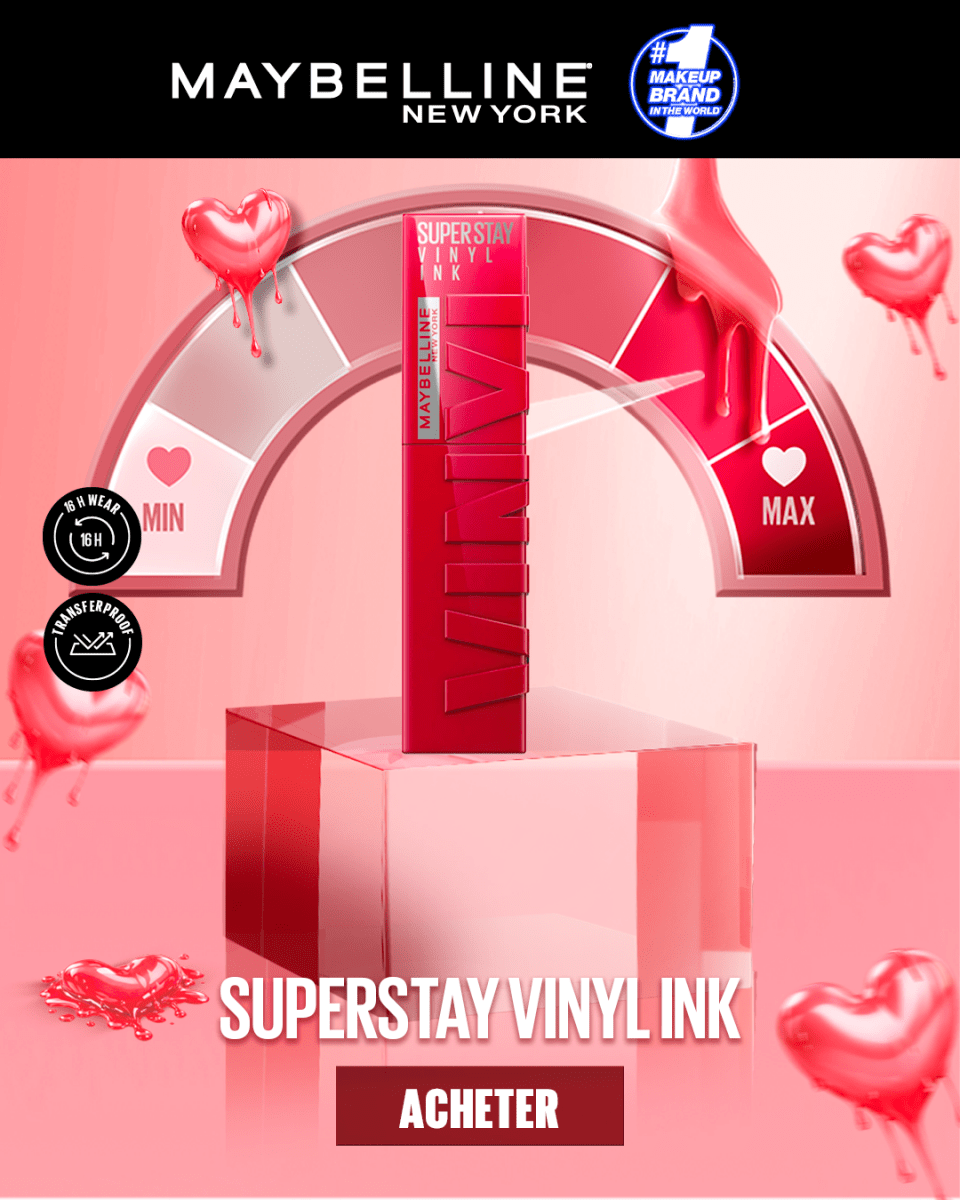 Maybelline New York - Rouge à Lèvres Liquide - SuperStay Vinyl Ink - Teinte : Red Hot (25) - 30148093