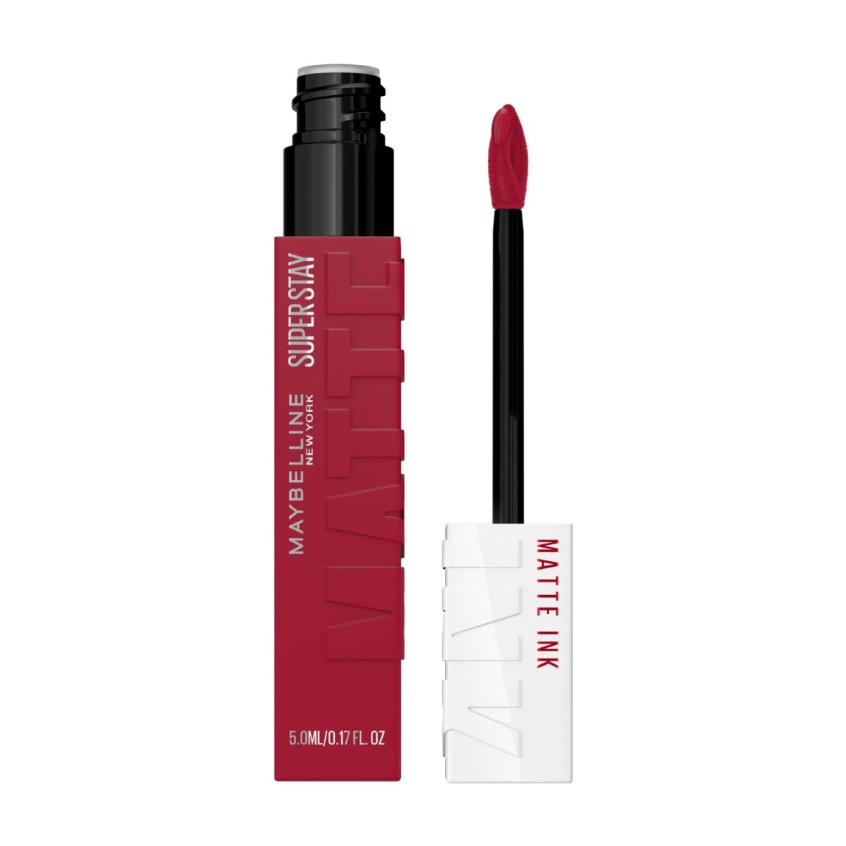 Maybelline New York Rouge à Lèvres Mat Liquide Longue Tenue Superstay Matte Ink Teinte : RULER (80), 5 ml - Maybelline | BeautyForYou.ma