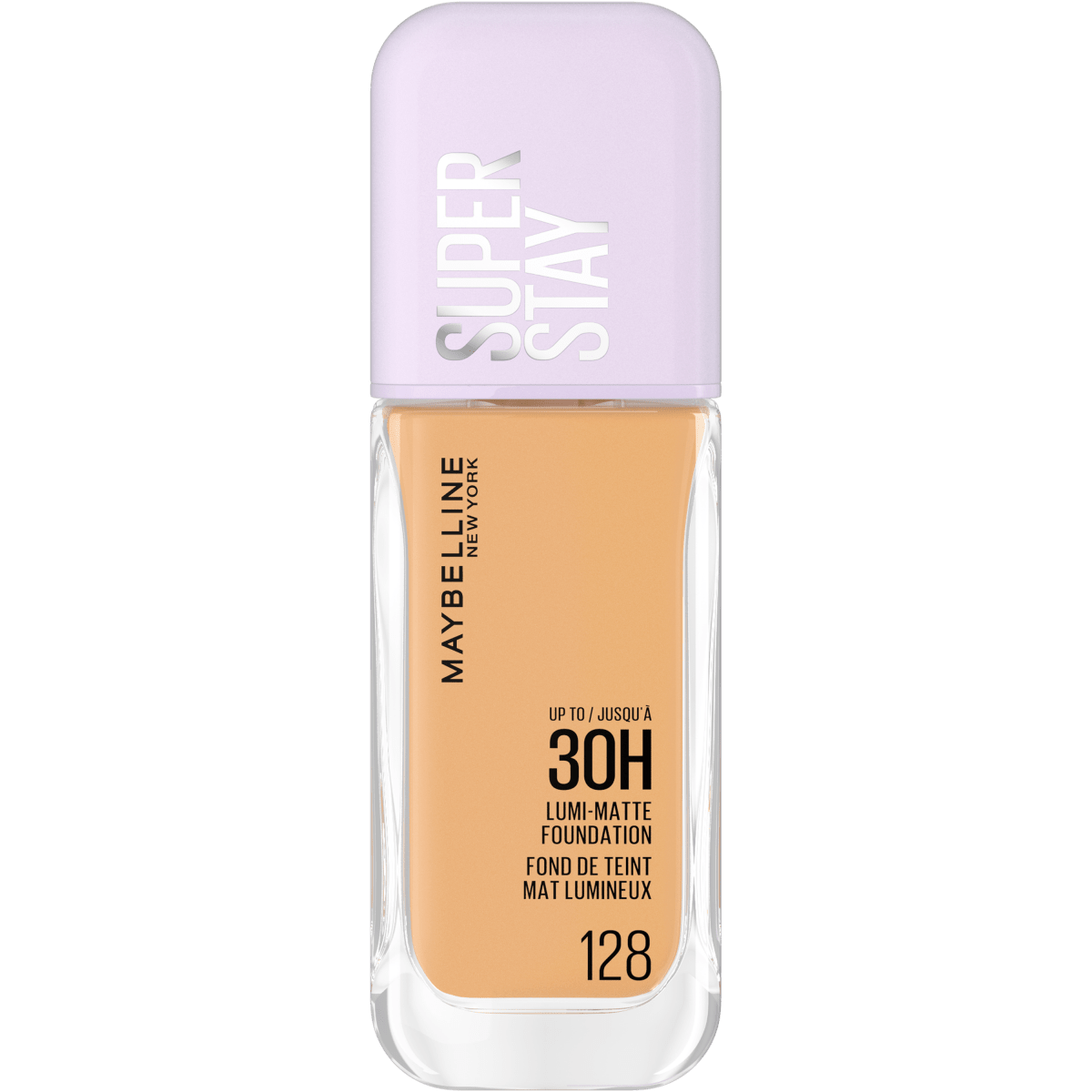 Maybelline New York - Fond de Teint Liquide Longue Tenue - Ultra - Résistant - Fini Mat Lumineux - Enrichi en Acides Aminés - Tous les Types de Peau - Superstay 30H Lumi - Matte - Teinte : 128 - 35ml - 3600531691899