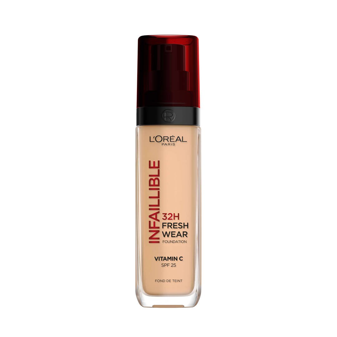 L'Oréal Paris - Fond de Teint Fluide Infaillible 32h Fresh Wear - Tous Types de Peau - Teinte : 120 Vanille/Vanil - 3600523614455