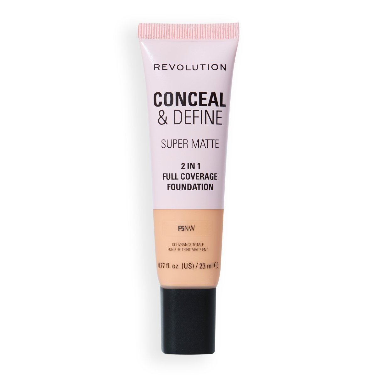 Revolution Conceal and Define Full Cover Tube Foundation F5NW - Revolution | BeautyForYou.ma