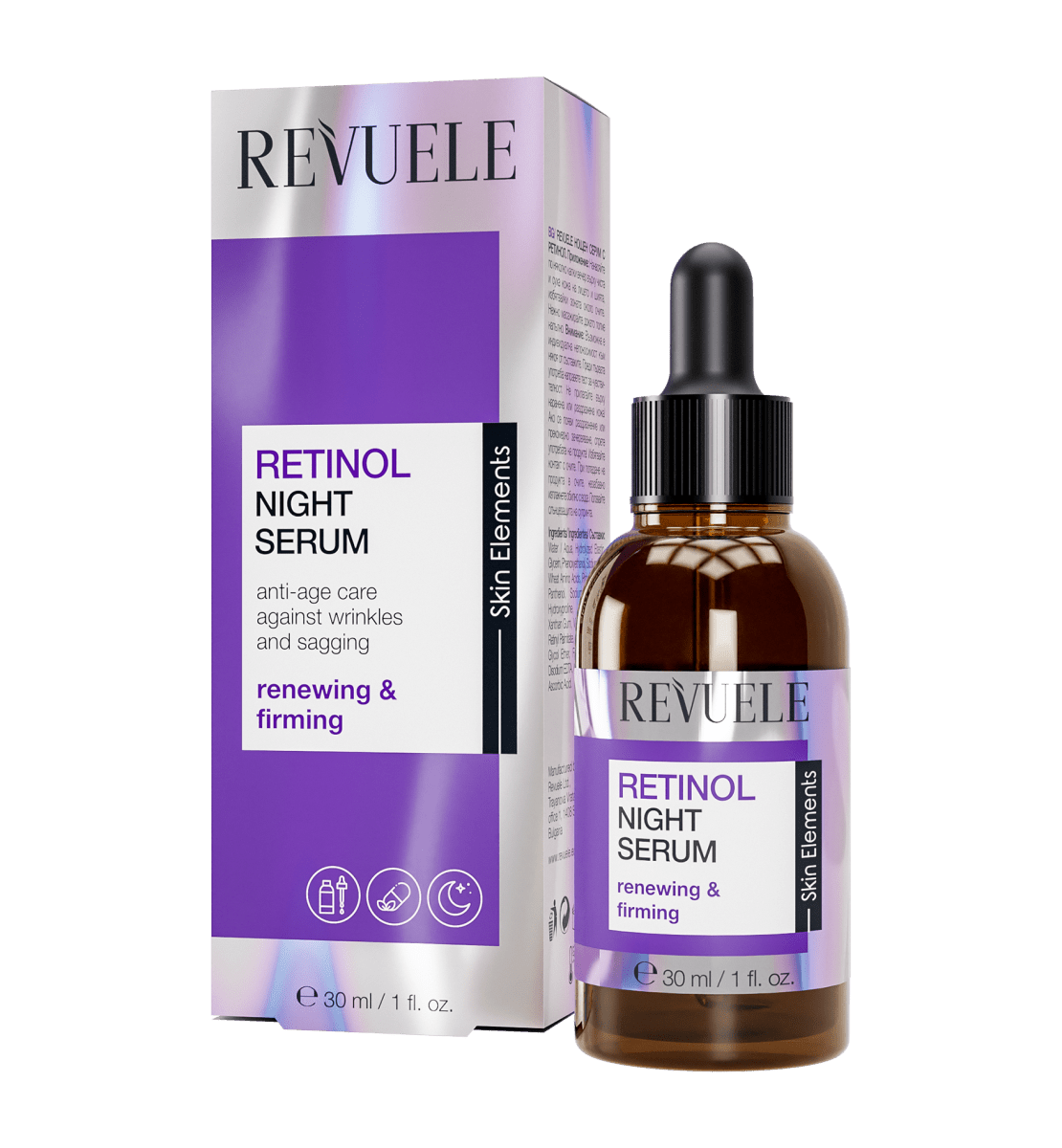 REVUELE RETINOL NIGHT SERUM, 30 ml - Revuele | BeautyForYou.ma