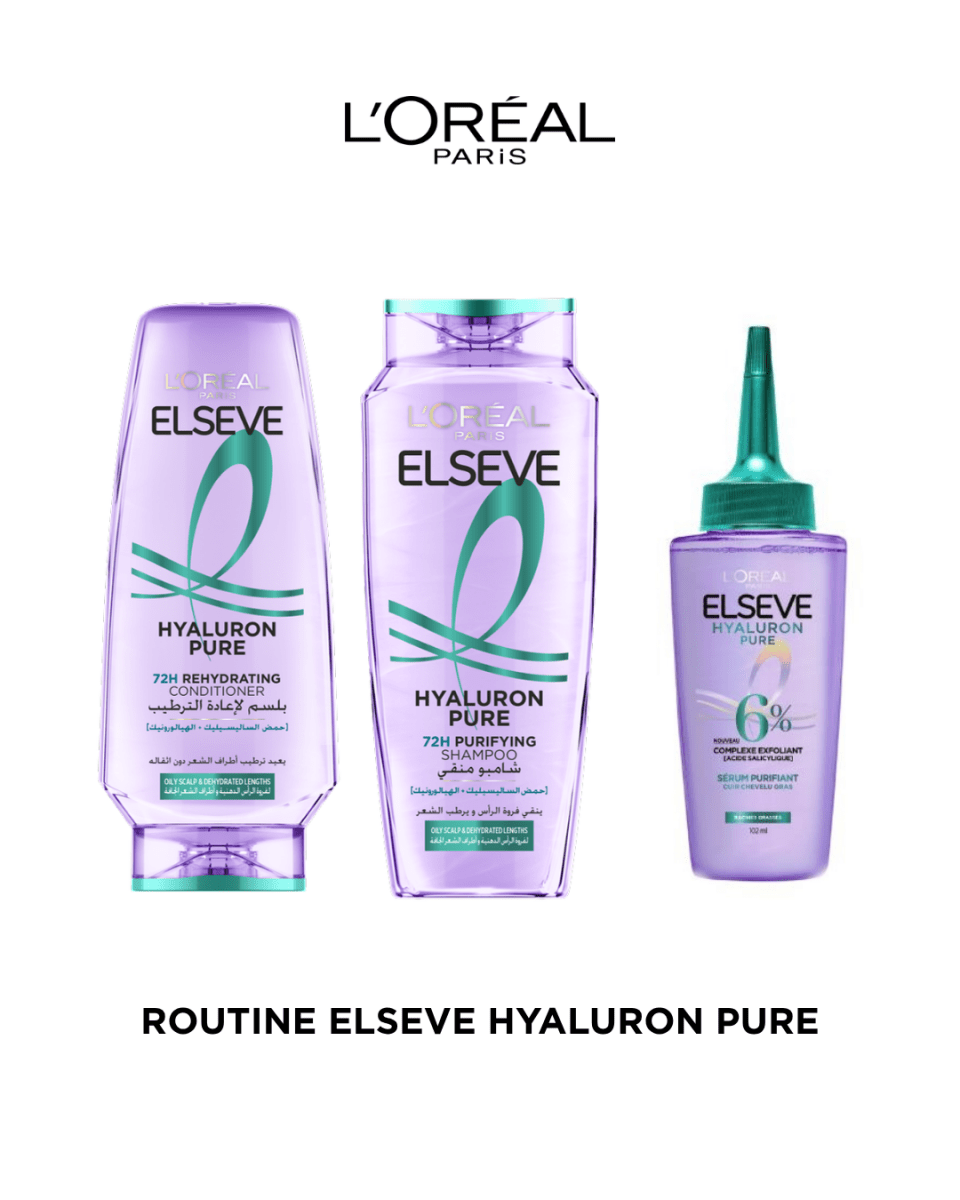 ROUTINE ELSEVE HYALURON PURE - L'Oréal Paris | BeautyForYou.ma
