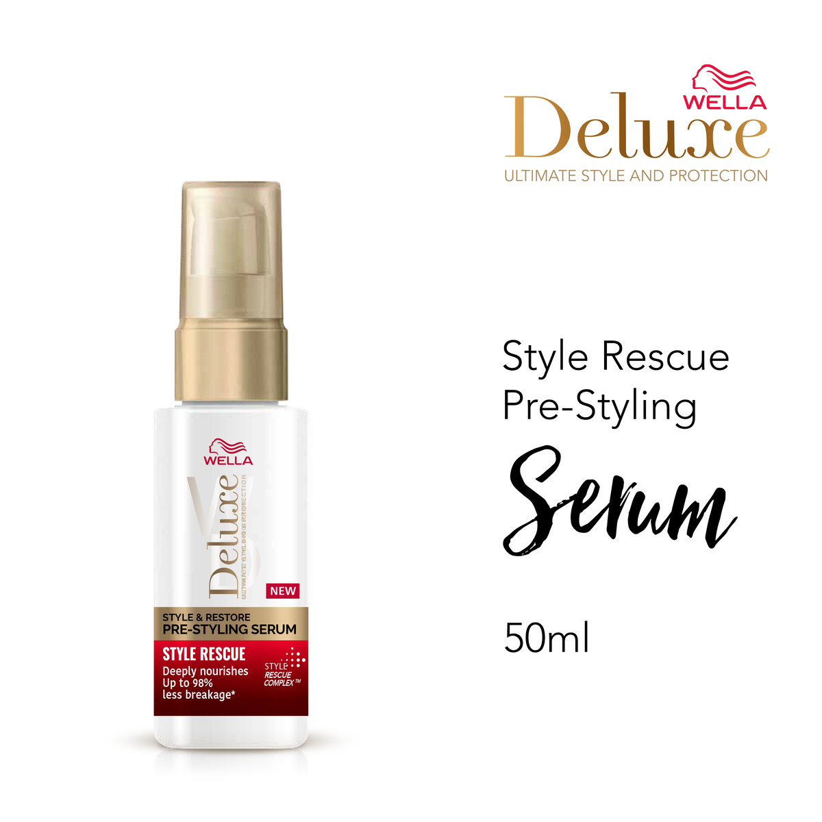 WELLA DELUXE PLEX – Soin Avant Coiffage Réparateur 50ML