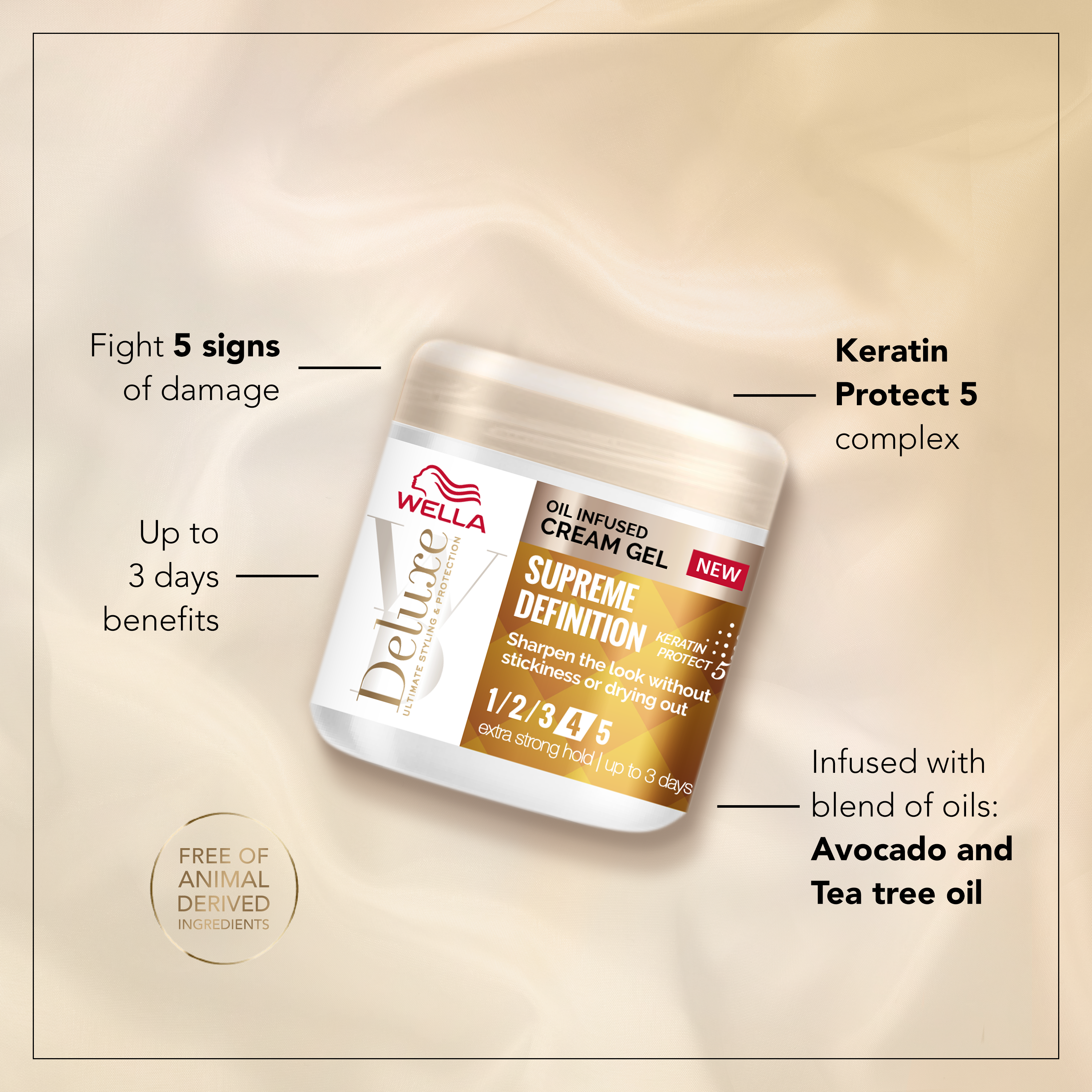 WELLA DELUXE OILS – Crème Nourrissante Infusée aux Huiles 150ML