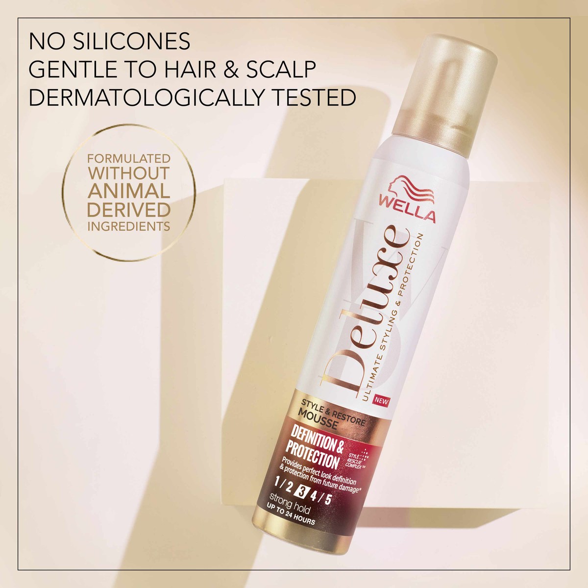 WELLA DELUXE PLEX – Mousse Définition & Protection 200ML
