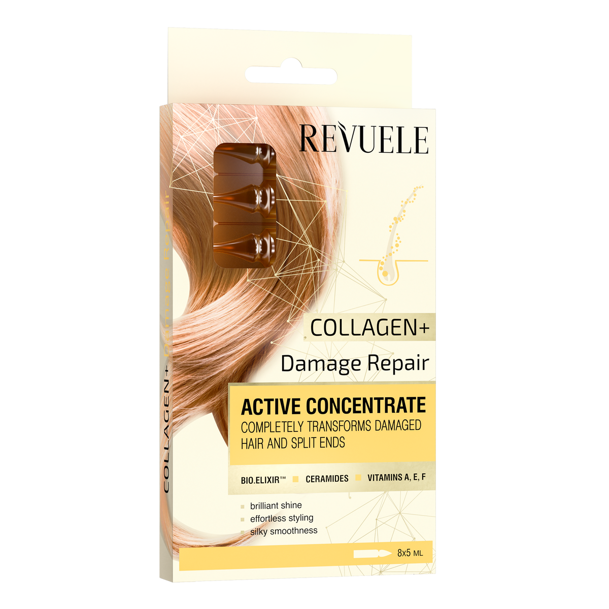 Ampoules Collagen+ Damage Repair Active Hair Concentrate - nourrit et renforce les cheveux, 8x5ml