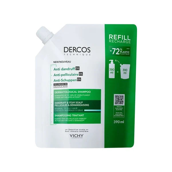 VICHY DERCOS DT SH ADD DS OILY REFILL 390ML 8L