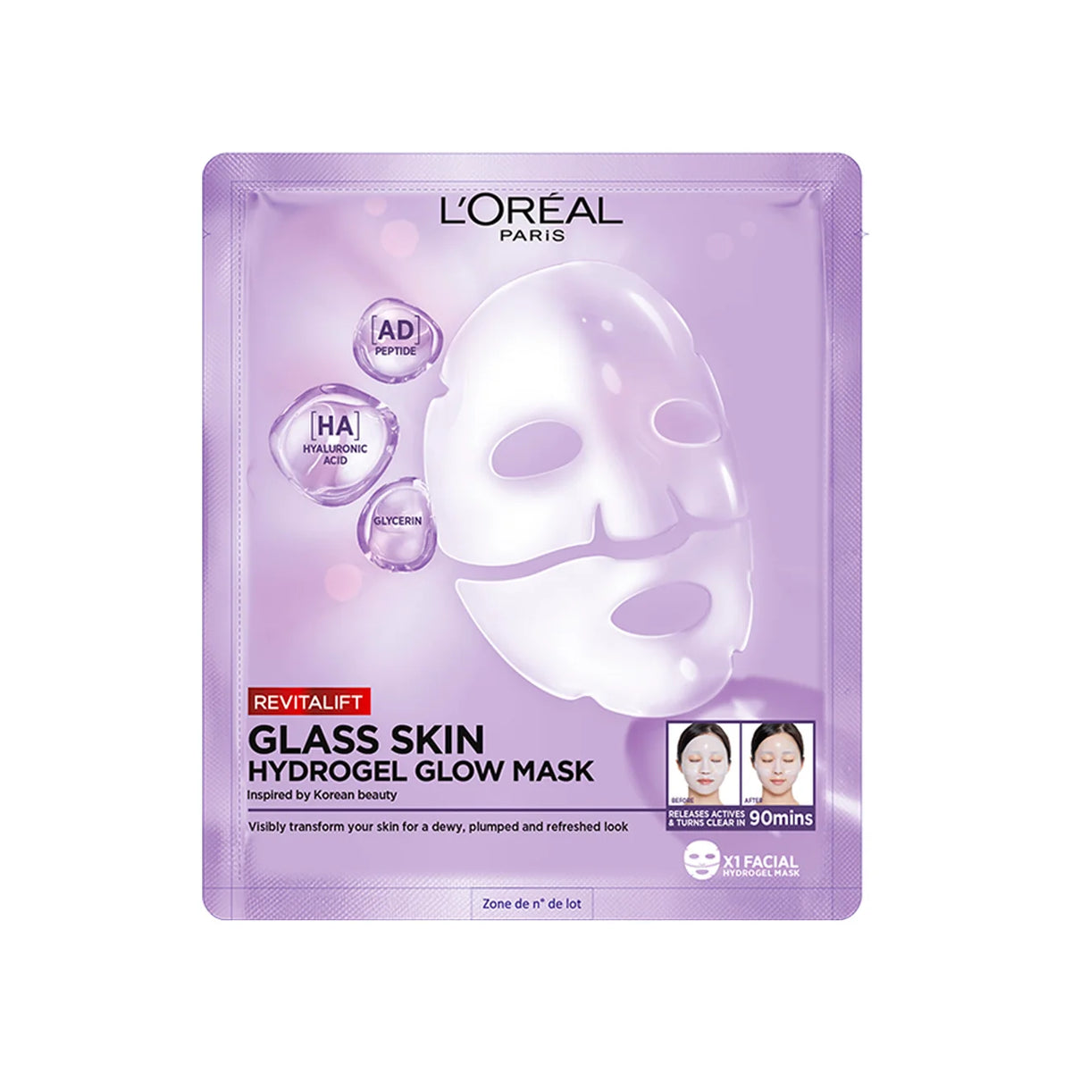 L'Oréal Paris Revitalift Filler Masque Glass Skin Hydrogel