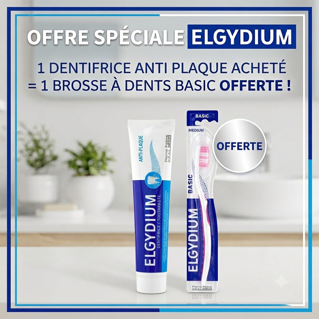 ELGYDIUM DENTIFRICE ANTI PLAQUE = BROSSE A DENT