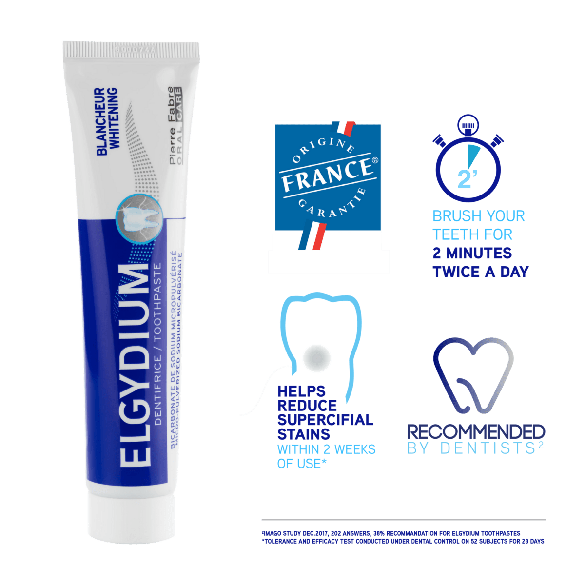 ELGYDIUM DENTIFRICE BLANCHEUR 75ML - ELGYDIUM | BeautyForYou.ma