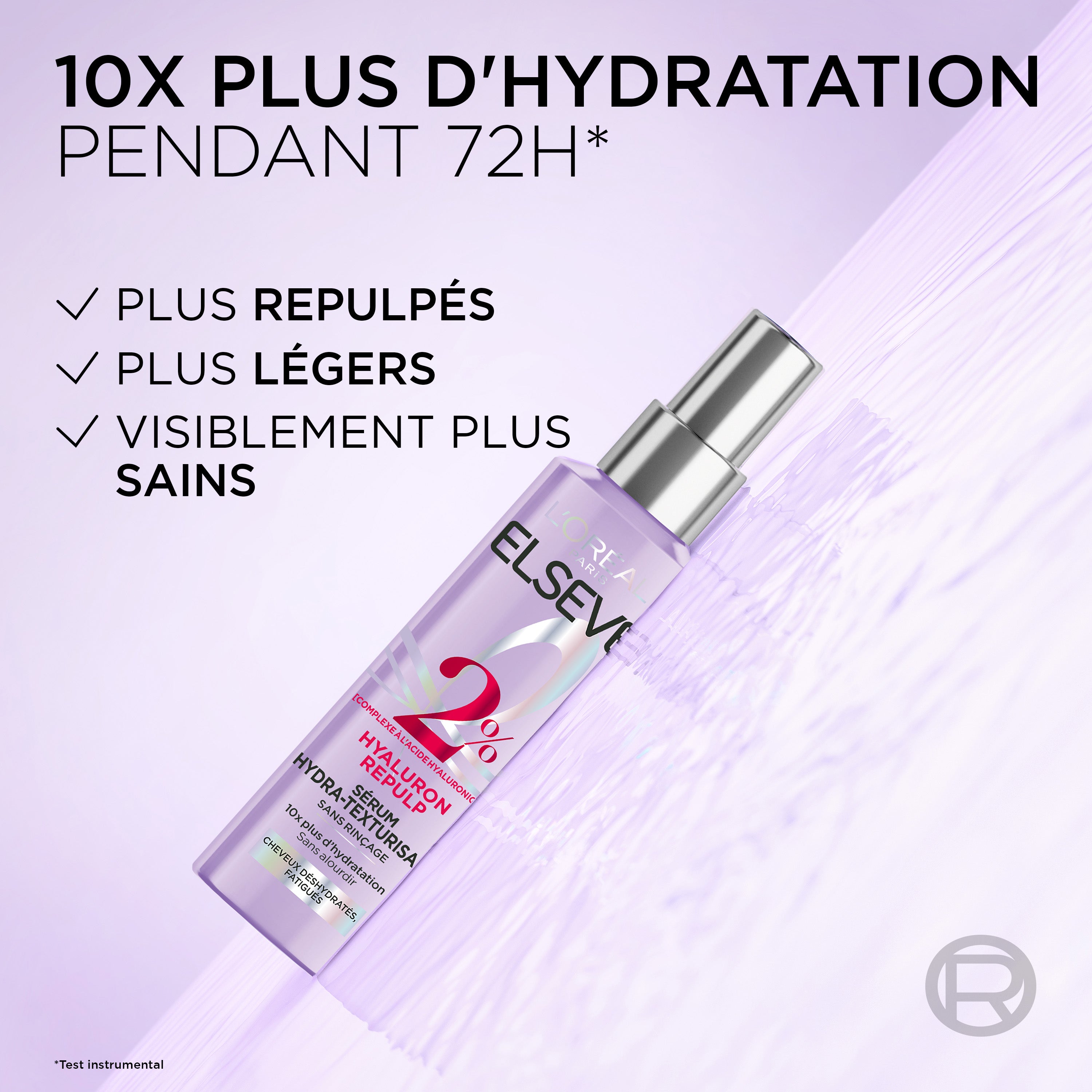 L'Oréal Paris Elseve Hyaluron Repulp - Sérum Hydra-Texturisant pour Cheveux Déshydratés et Fatigués - 150 ml